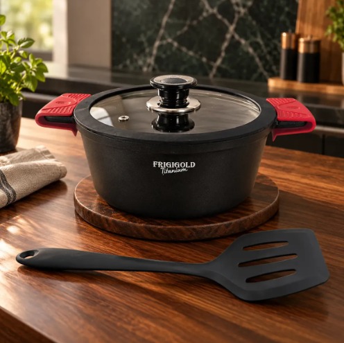 Panela Antiaderente Titanium 22cm 3,0 Litros Frigigold