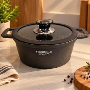 Panela Frigigold 18cm Antiaderente Dentro E Fora Zero Óleo